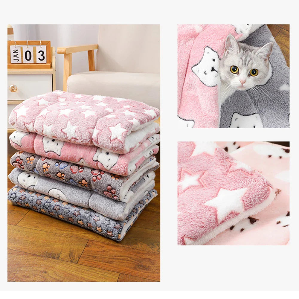 Reversible Soft Blanket Bed Cushion for Dogs and Cats - view 4