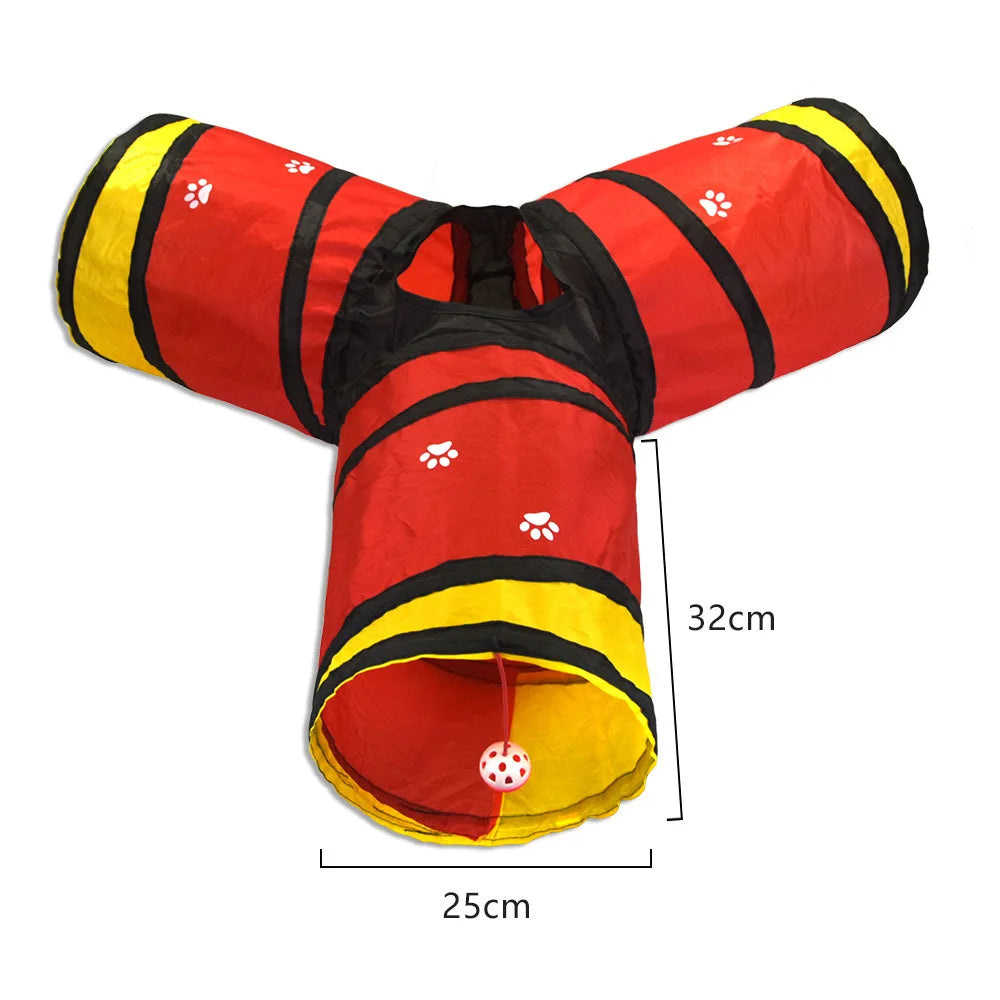 Foldable Crinkle Cat Tunnel Toy - view 16