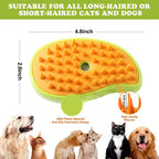 3-in-1 Steam Spray Grooming Brush for Pets