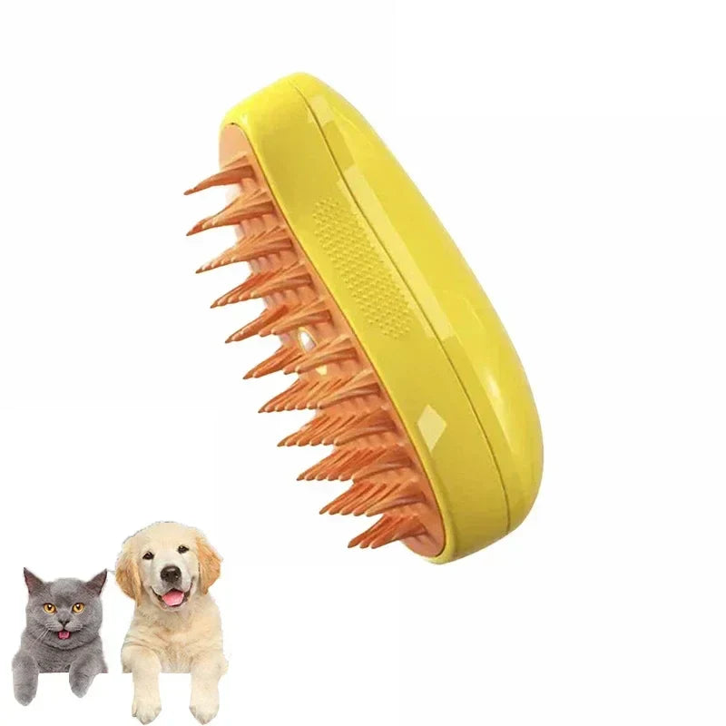 3-in-1 Electric Steam Massage Grooming Brush for Dogs and Cats - view 7