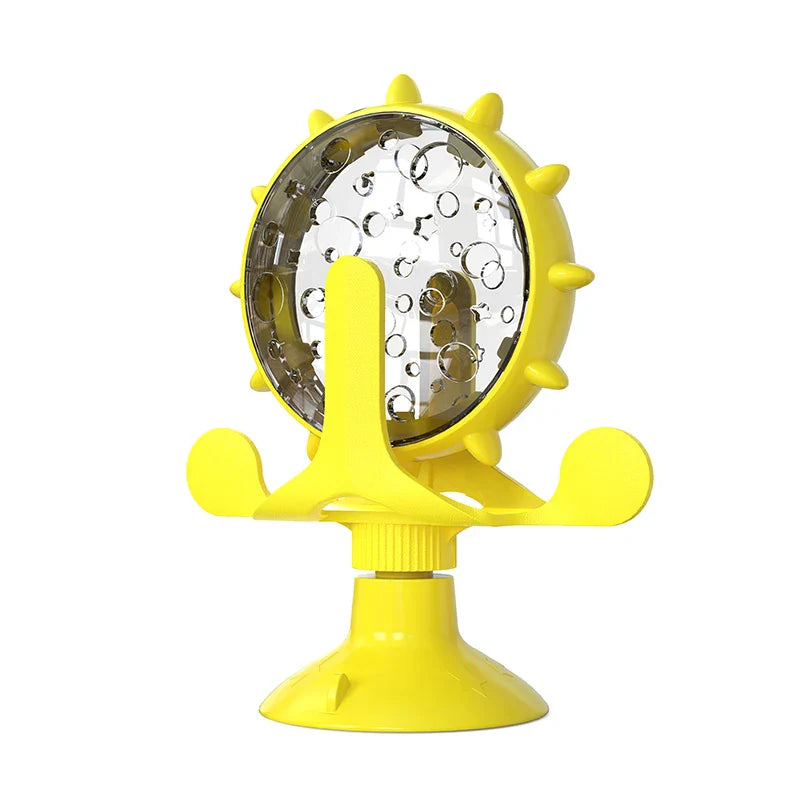 Rotating Treat Wheel Slow Feeder Toy for Cats and Small Dogs - view 9