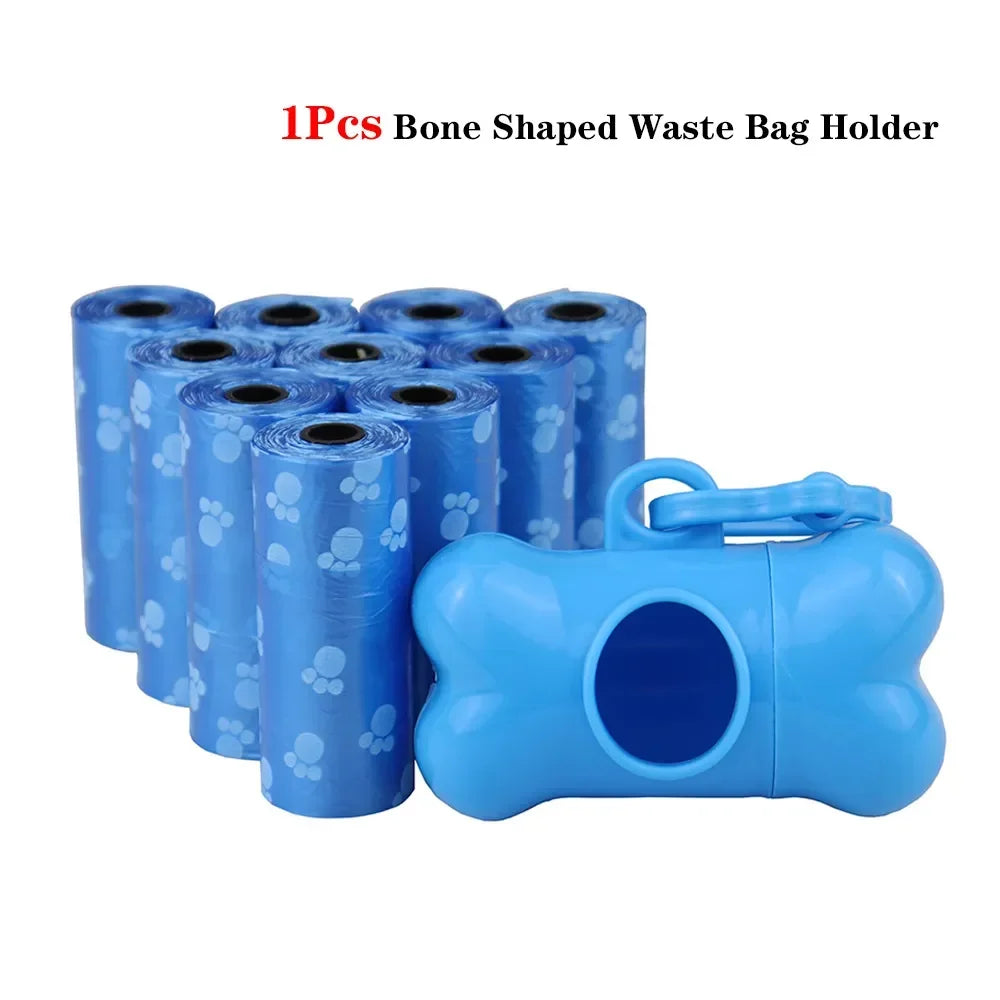 Solid Color Dog Poop Bags, Portable Rolls