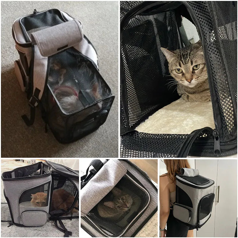 Expandable Breathable Cat Carrier Backpack - view 6