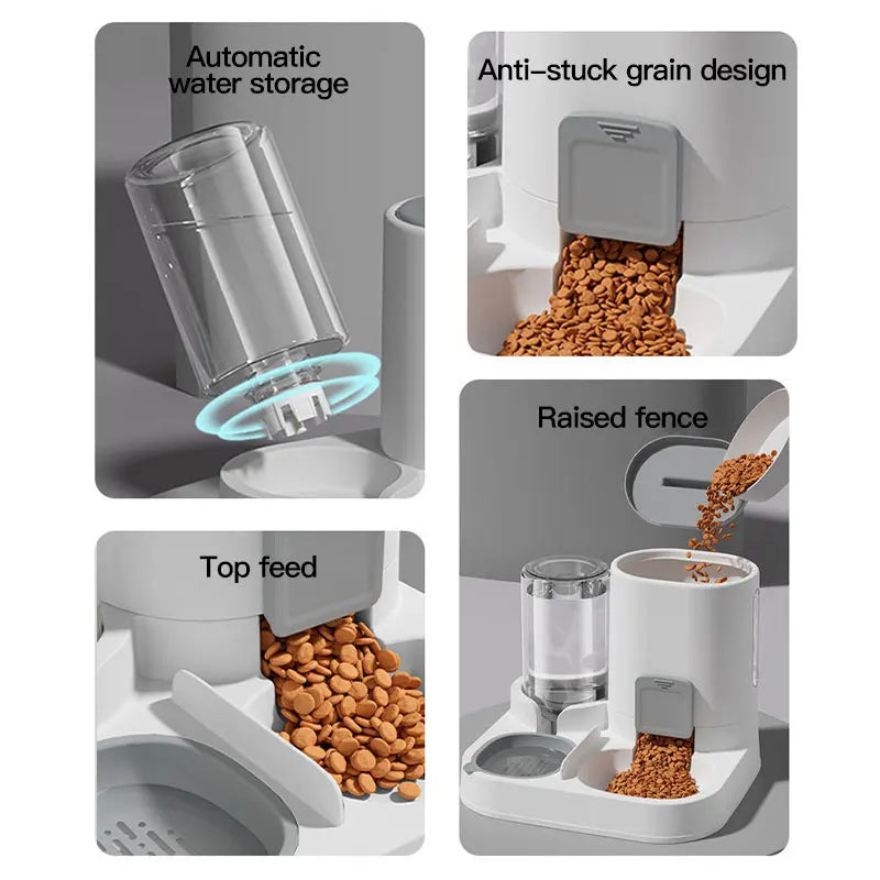 Gravity-Fed Automatic Cat Water Dispenser