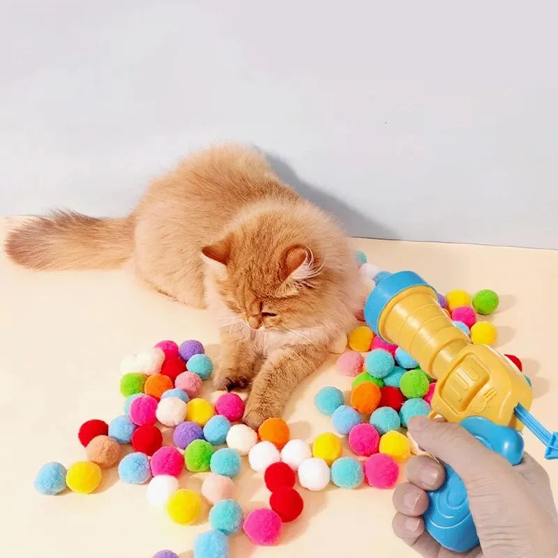 Silent Plush Ball Launcher Cat Toy - view 2