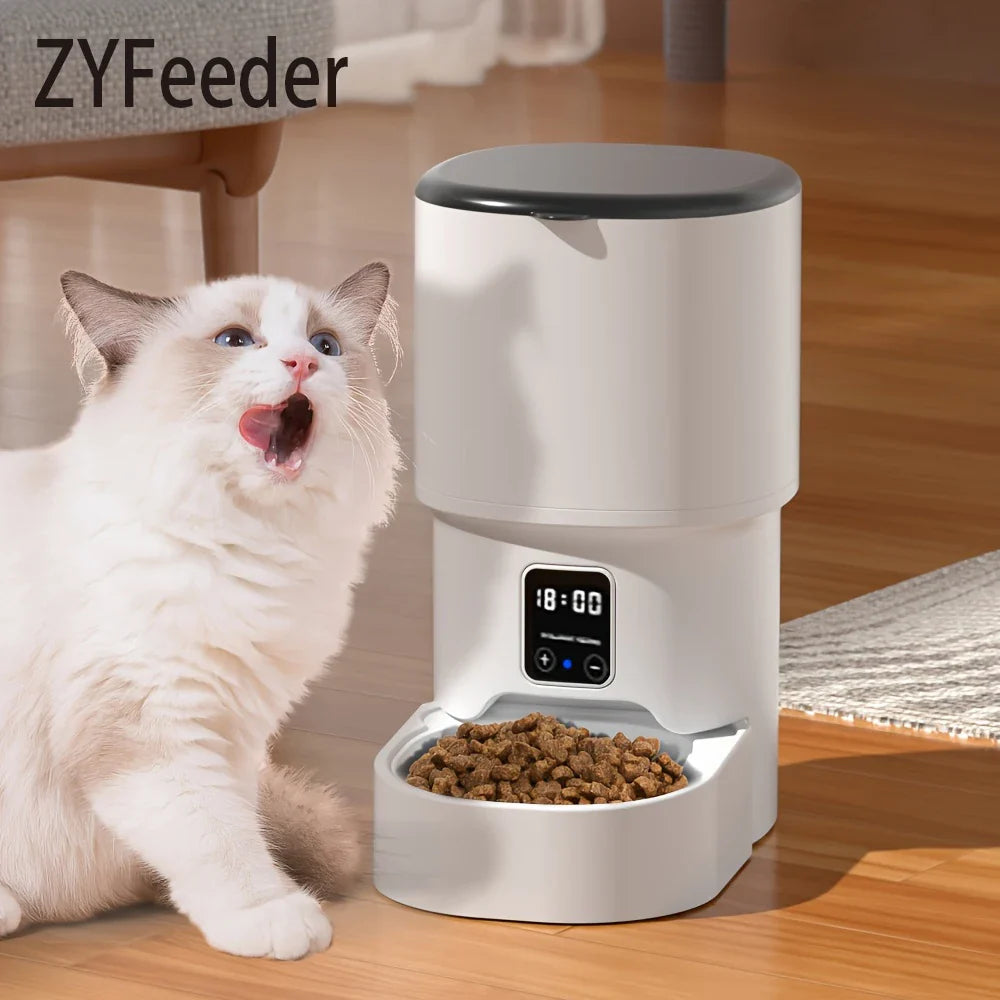 4L Wi-Fi Automatic Cat Feeder (Plug Not Included) - view 2