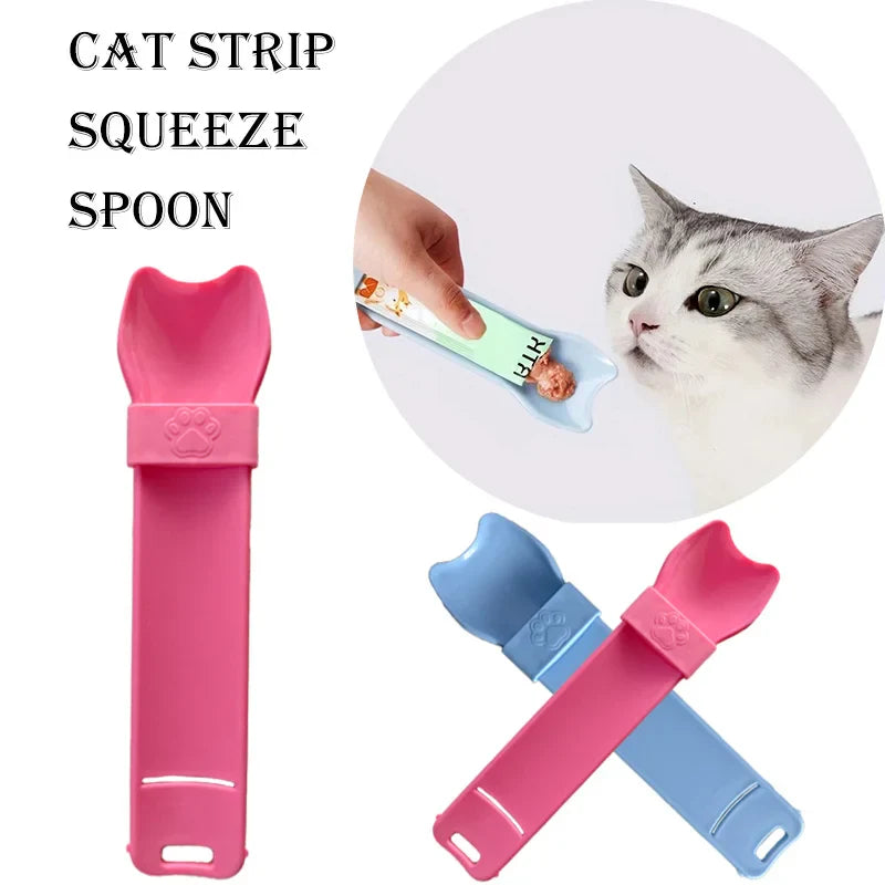 Squeeze Spoon Feeder for Lickable Cat Treats