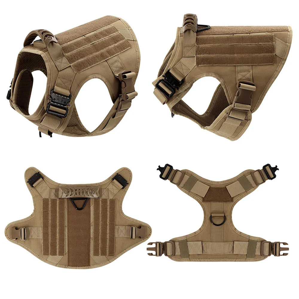 Training Vest Harness and Leash Set for Large Dogs
