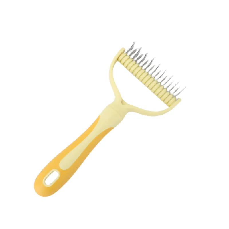 Cat brush Cat Fur Knot Cutter Pets Hair Removal Comb Dog Grooming Shedding Tools Double sided Stainless Brush Pet Products