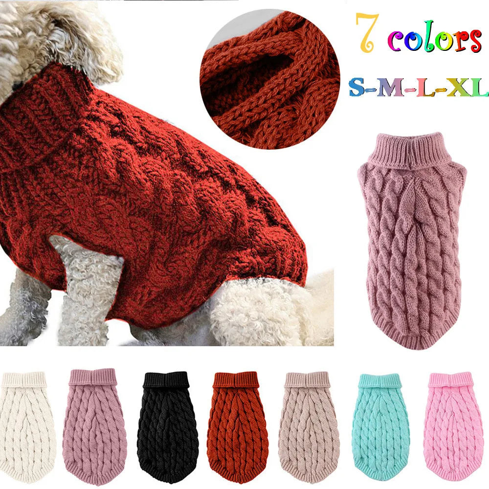 Cable Knit Sweater for Small Dogs