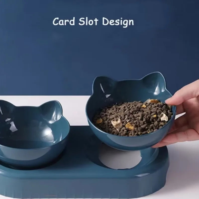 Triple Cat Bowl Feeder with Automatic Water Bottle - view 5