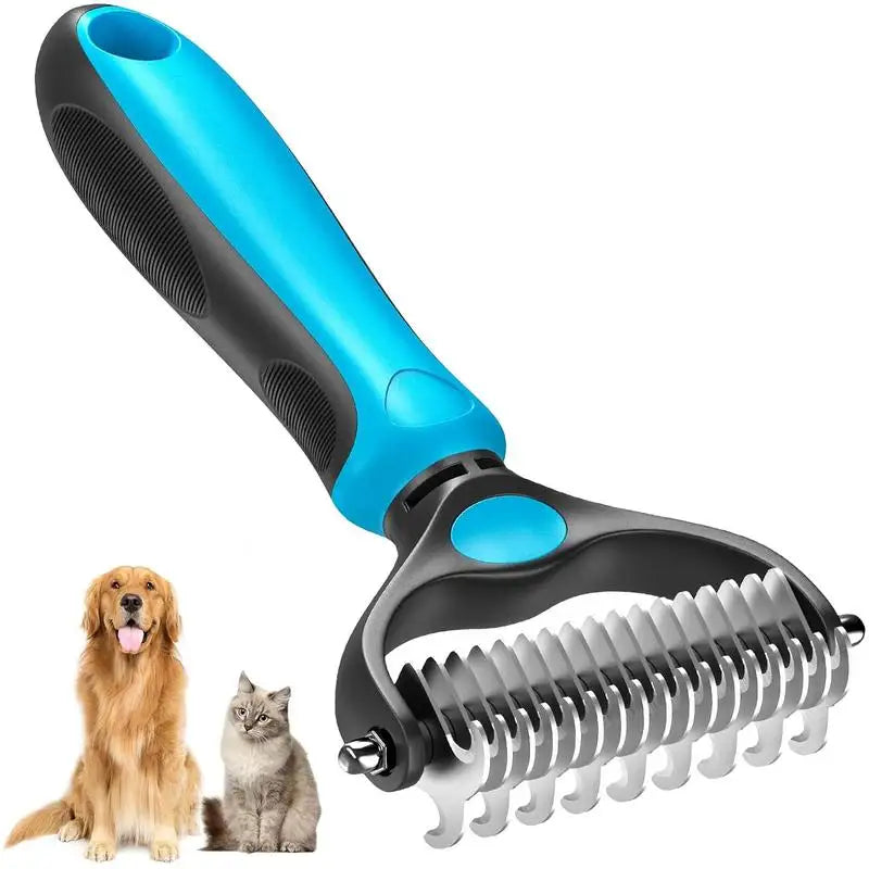 2-in-1 Stainless Steel Deshedding Brush