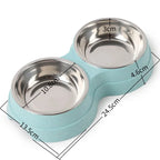 Stainless Steel Double Bowl Feeder for Dogs and Cats - view 7