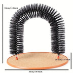 Self-Grooming Cat Arch with Scratching Pad