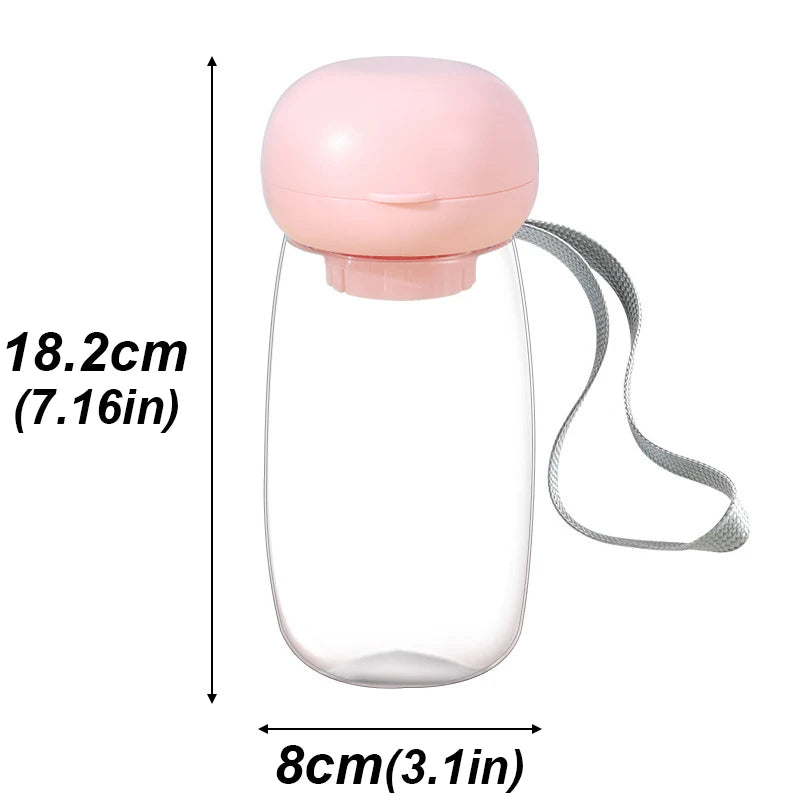 Portable Pet Travel Water Cup with Lanyard, 300-550ml