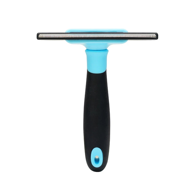 Stainless Steel Pet Dematting Comb for Dogs & Cats - Deshedding Undercoat Rake Brush with Dense Teeth - Professional Grooming To