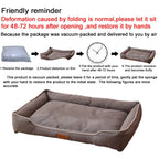 Bite-Resistant Waterproof Square Dog Bed for Large Dogs - view 6