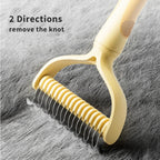 Double-Sided Dematting Grooming Brush for Cats and Dogs - view 2
