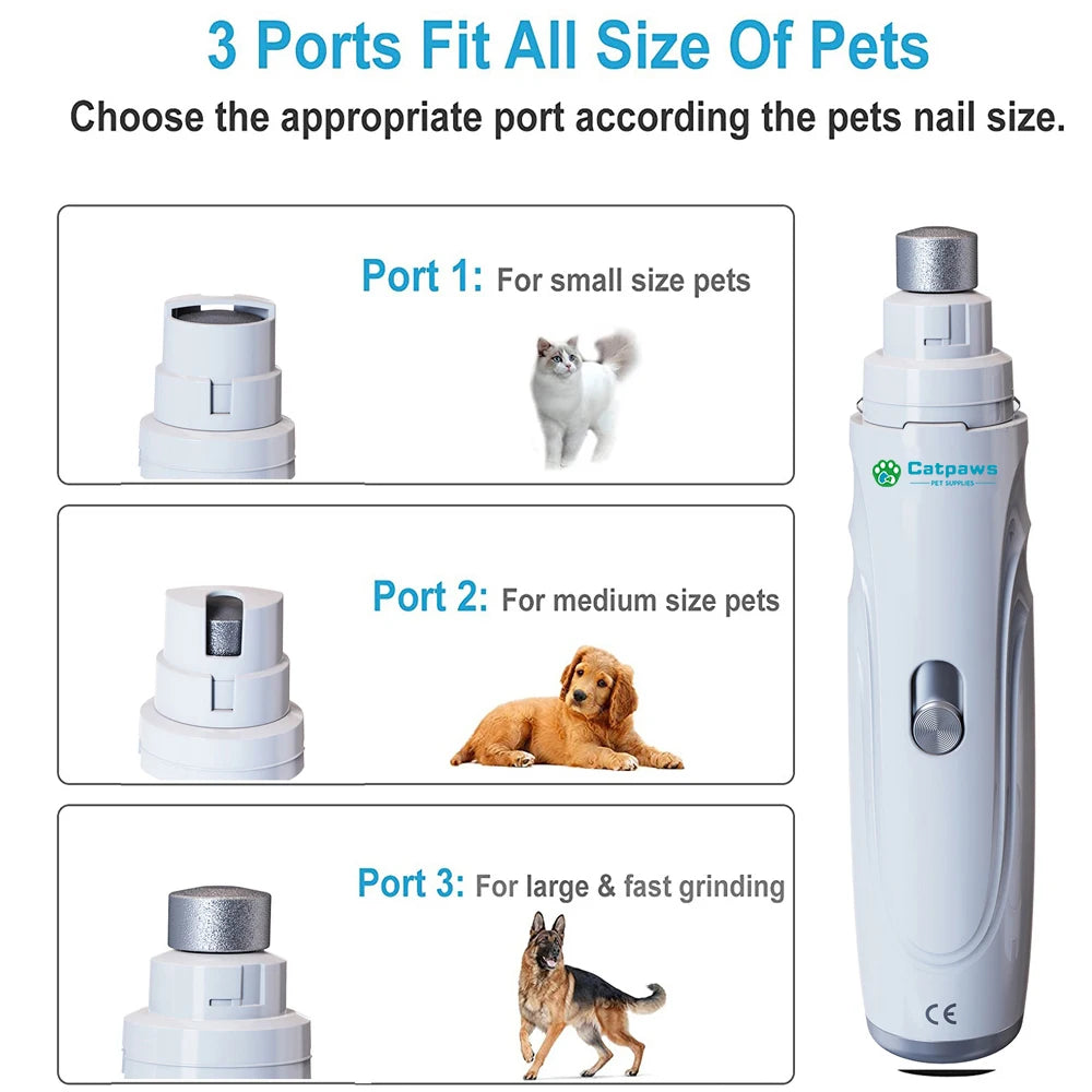 USB Rechargeable Electric Pet Nail Grinder