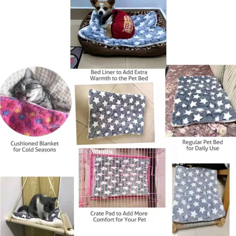 Thick Flannel Blanket Bed Mat for Dogs and Cats - view 4