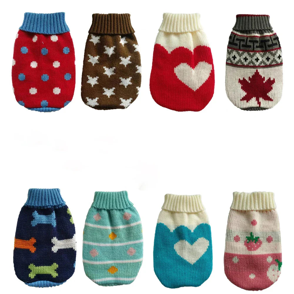 Knitted Winter Sweater for Small and Medium Dogs - view 5