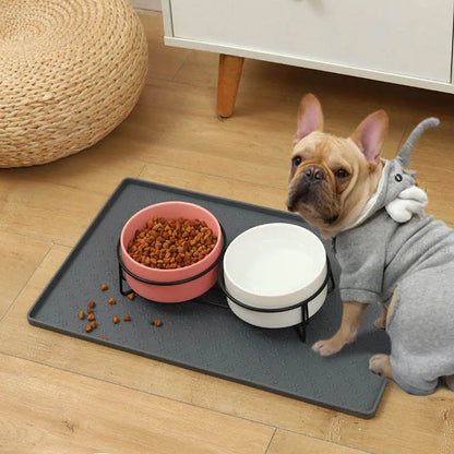 Silicone material dog drinking water and eating mat cat mat pet mat waterproof wear-resistant durable easy to clean pet supplies