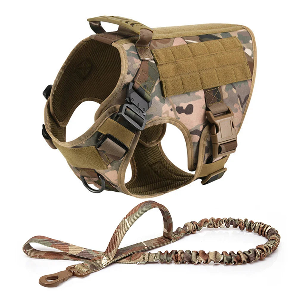 Training Vest Harness and Leash Set for Large Dogs