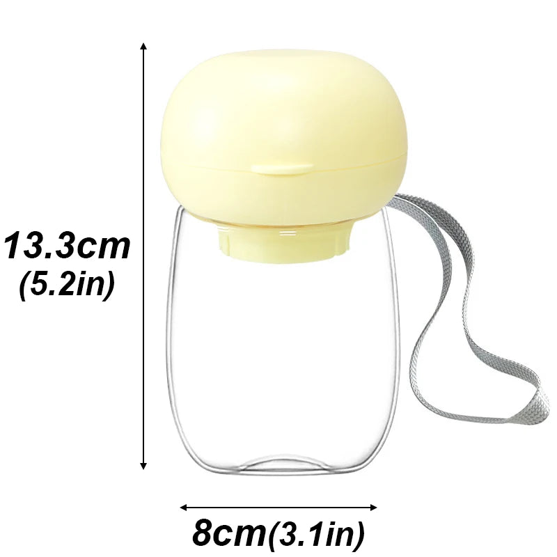 Portable Pet Travel Water Cup with Lanyard, 300-550ml
