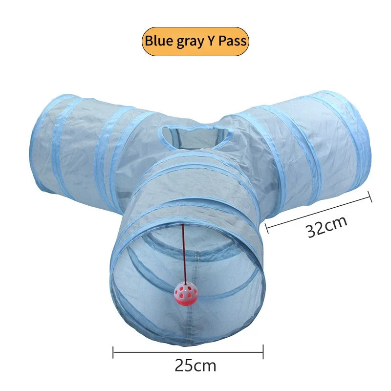 Cat Tunnel Pet Supplies Cat S T Pass Play Tunnel Foldable Cat Tunnel Cat Toy Breathable Drill Barrel for Indoor loud paper