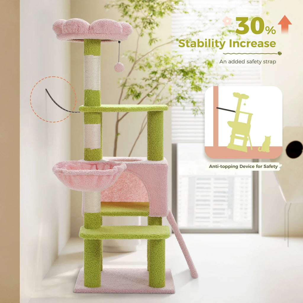 Flower Cat Tree with Sisal Scratching Posts - view 6