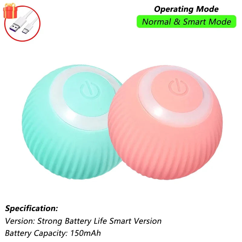 Rechargeable Smart Rolling Ball Cat Toy with Tail - view 7