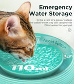Ultra-Quiet Waterfall Cat Water Fountain with LED, 2.5L - view 3