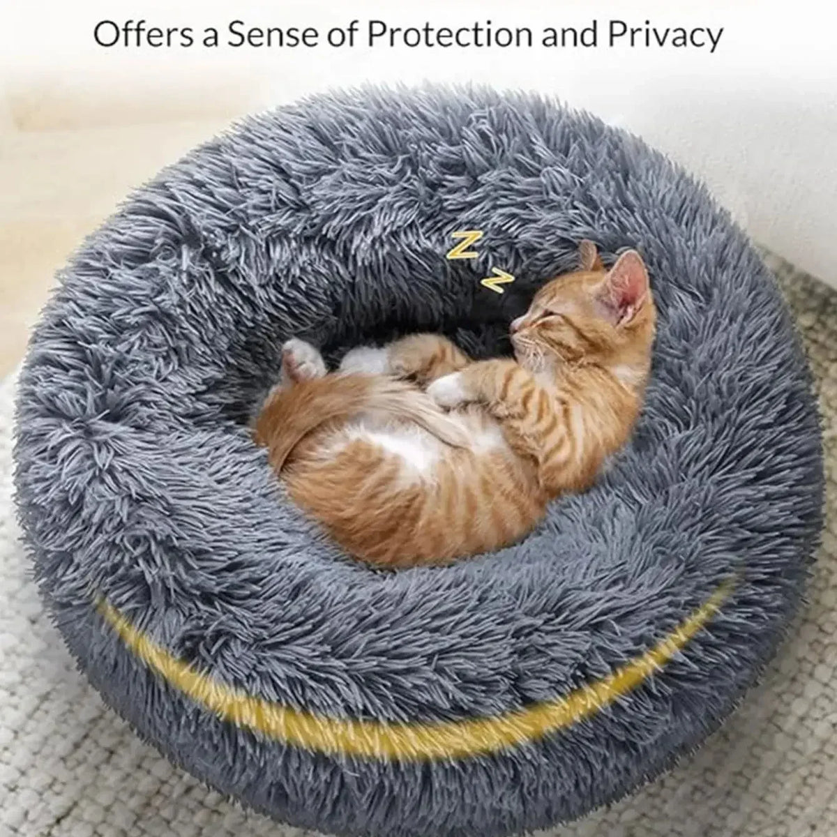 Super Soft Round Plush Dog Bed, 6 Sizes - view 2