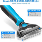 2-in-1 Stainless Steel Deshedding Brush