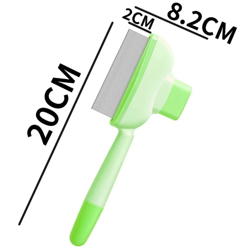 Self-Cleaning Pet Grooming Brush, One-Button Release