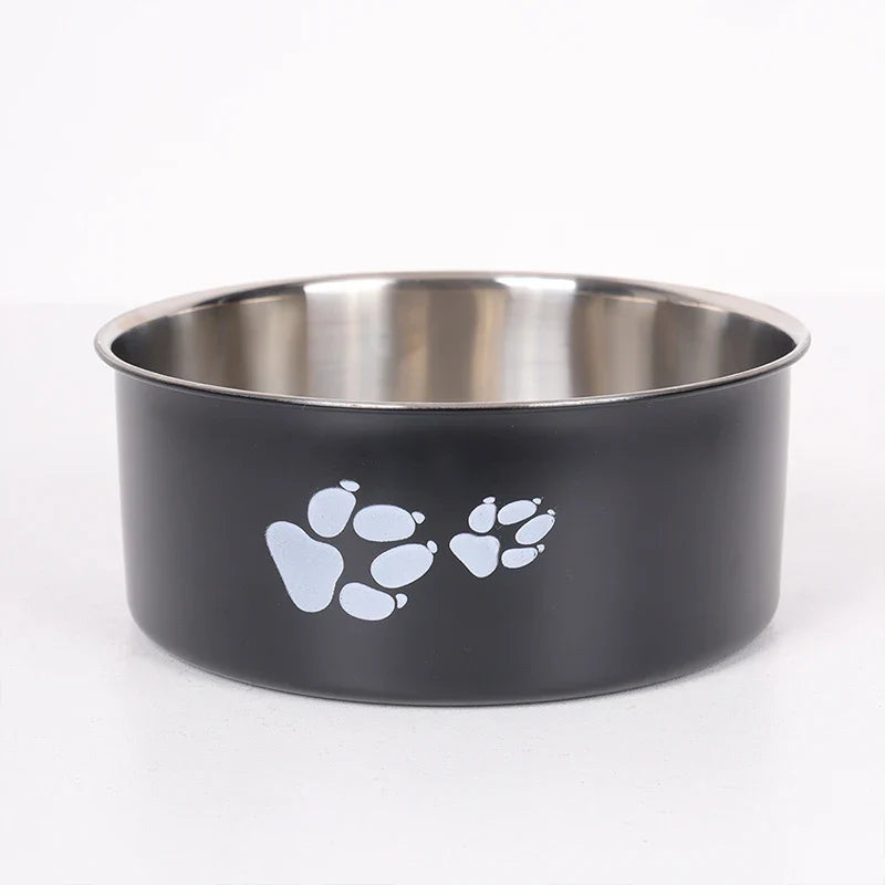 Cartoon Print Stainless Steel Pet Bowl for Dogs and Cats - view 11