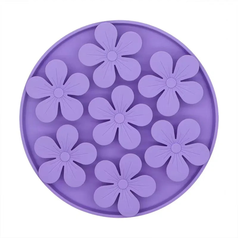 Silicone Slow-Feeder Lick Mat with Suction Cup